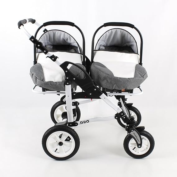 duo stars twin pram