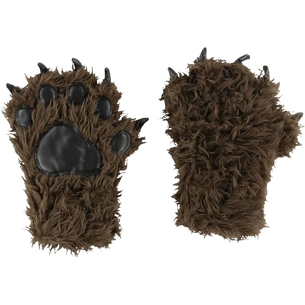 Kids Brown Bear Costume With Headband – Soft Furry Jumpsuit, Hook & Loop Fasteners, Perfect For Halloween & Dress-Up