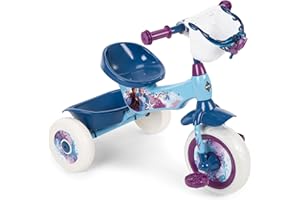 Huffy Disney Frozen 2 Girl's Trike, Ideal for Ages 3+, Anna, Elsa, and Olaf, Storage Bins for Snacks or Toys, Sturdy and Durable, Safe for Toddlers