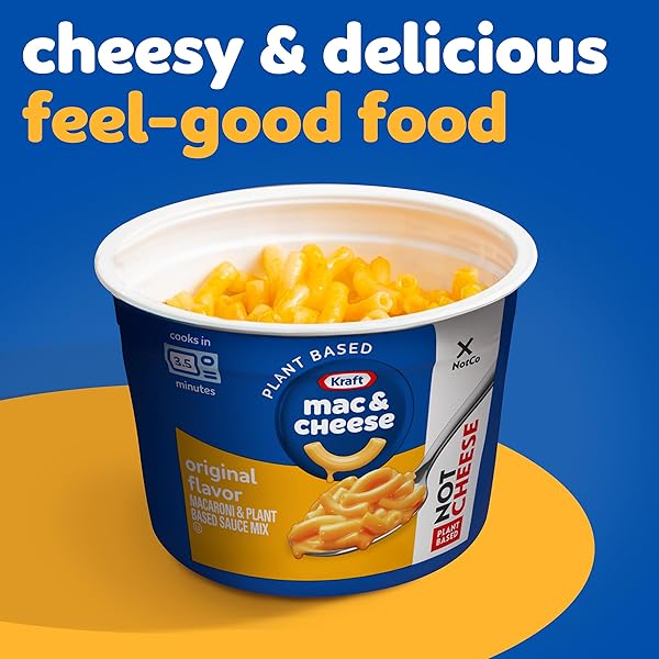 KRAFT NOTCO ORIGINAL FLAVOR PLANT BASED MAC & CHEESE, 2.05 OZ CUP