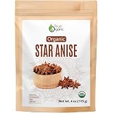 True Organic Premium Vietnam Star Anise - 4oz | Certified USDA Organic |Premium Quality for Tea,Cooking & Baking