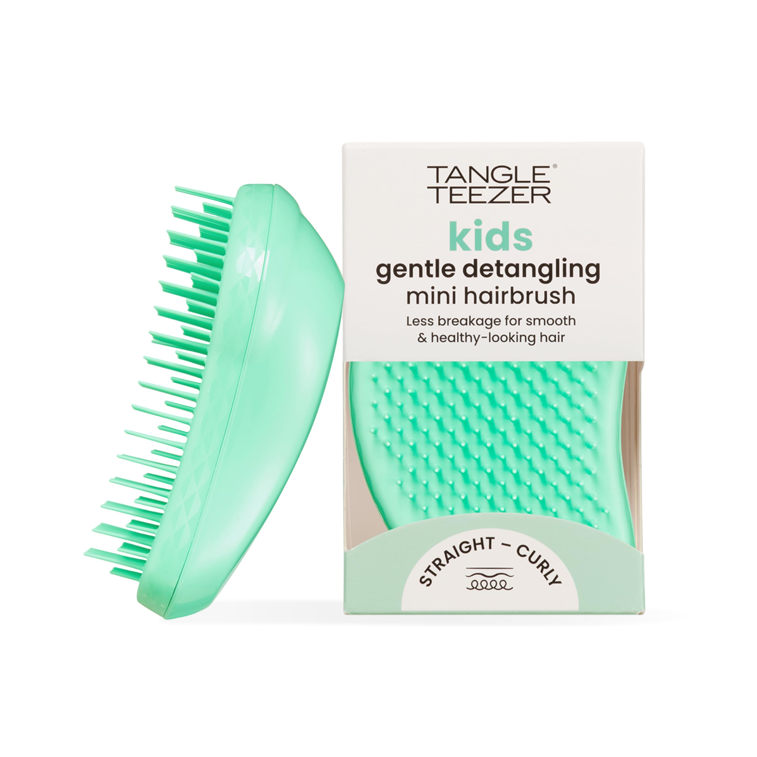 Tangle Teezer Mini Original Hairbrush - For Wet & Dry Hair - Detangling Brush for All Hair Types - Perfect Brush For Kids & Travel - Paradise Green