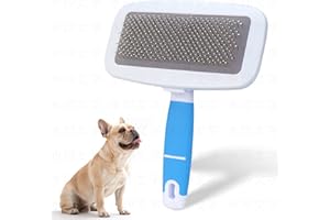 KEUYE French Bulldog Brush,Skin Friendly Effectively Tackle Shedding,Essential French Bulldog Accessory for Your Pets,Blue