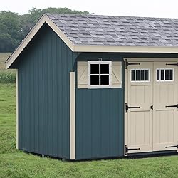 2 Pack 12" x 12" White Shed Window with Tempered