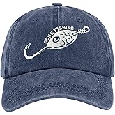 Embroidered Fishing Hats Adjustable Buckle Baseball Caps Dad Hat Unique Gifts for Men Women Fishing Lover