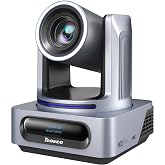 Tenveo 4K NDI PTZ Camera, AI Auto-Tracking, 20X Optical Zoom, 3G-SDI USB3.0 HDMI LAN PoE IP Live Streaming for Church Worship Events Broadcast Video Conference YouTube OBS vMix Zoom Teams