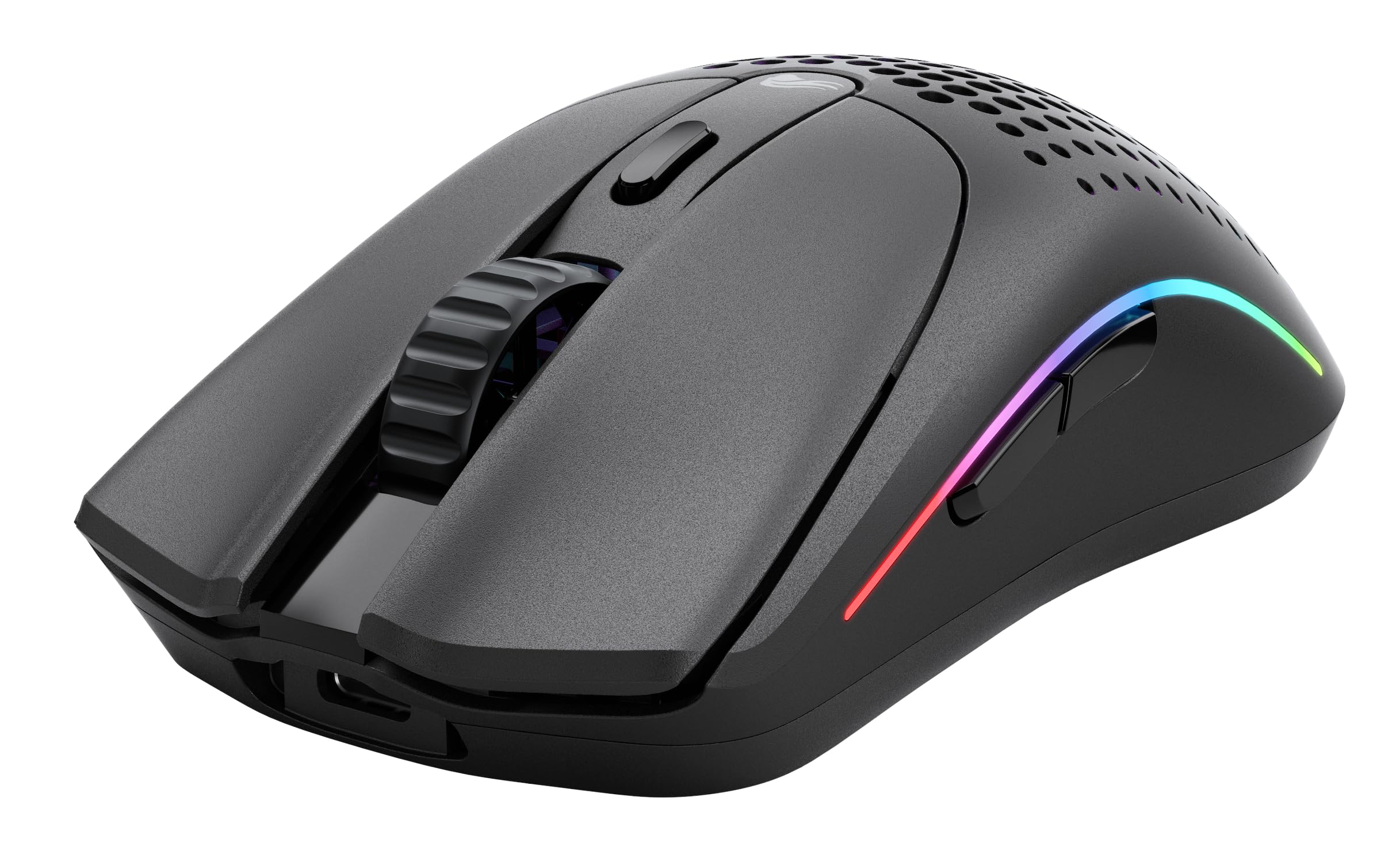 Glorious Gaming Model O 2 Wireless Gaming Mouse - Hybrid 2.4GHz & Bluetooth Wireless, 68g Superlight, Long Battery Life, 26k BAMF 2.0 Sensor, RGB, Ambidextrous, 6 Buttons, PTFE Feet - Black