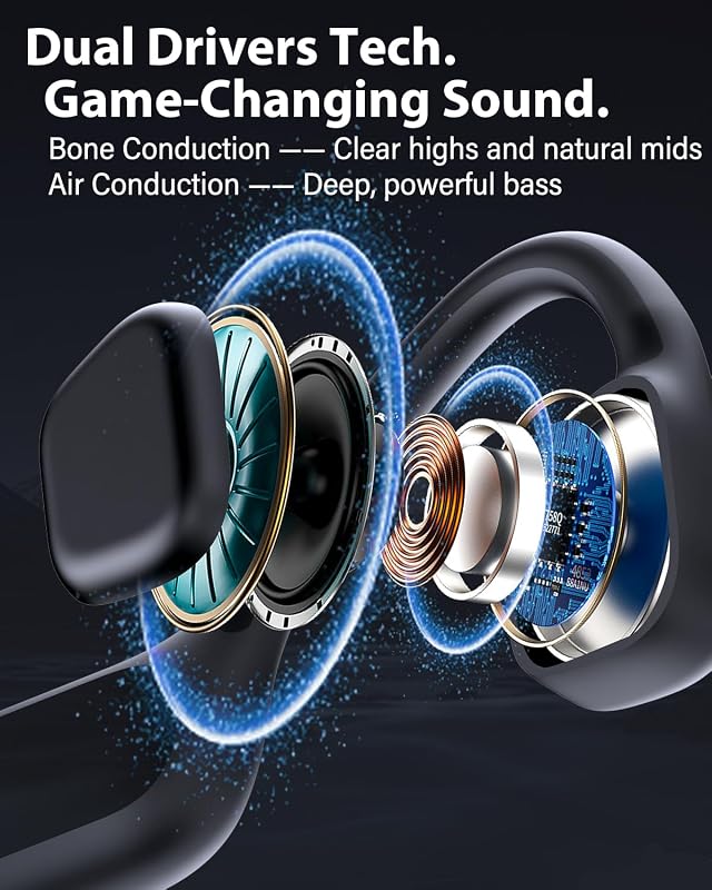 Knochenschall Kopfhörer Schwimmen, IPX8, 8 GB MP3, Bluetooth 6.0 — Foto 6 von 8