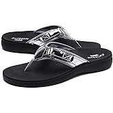 SOLLBEAM Womens Original Orthotic Comfort Thong Style Flip Flops Sandals With Arch Support Heel Cup