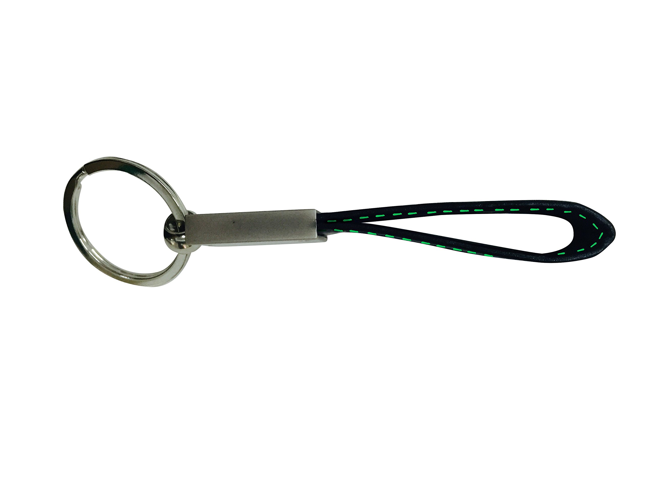 Real Carbon Fiber Keychain Elegant, MGCFTan Timeless,Key chain Green