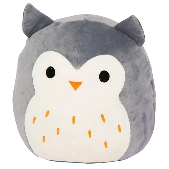 Squishmallow Inch Hoot The Gray Owl Super Soft Plush Toy Pillow Pet