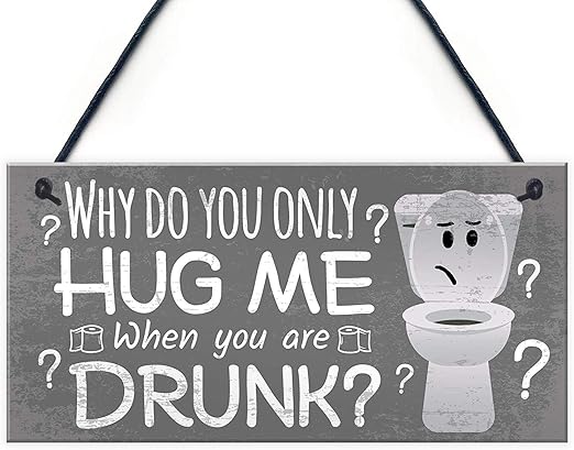 Amazon Com Meijiafei Novelty Bathroom Toilet Plaque Funny Home