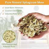 Riare 300g Natural Sphagnum Moss for Plants 12L Long-Fibered Orchid Moss view 3