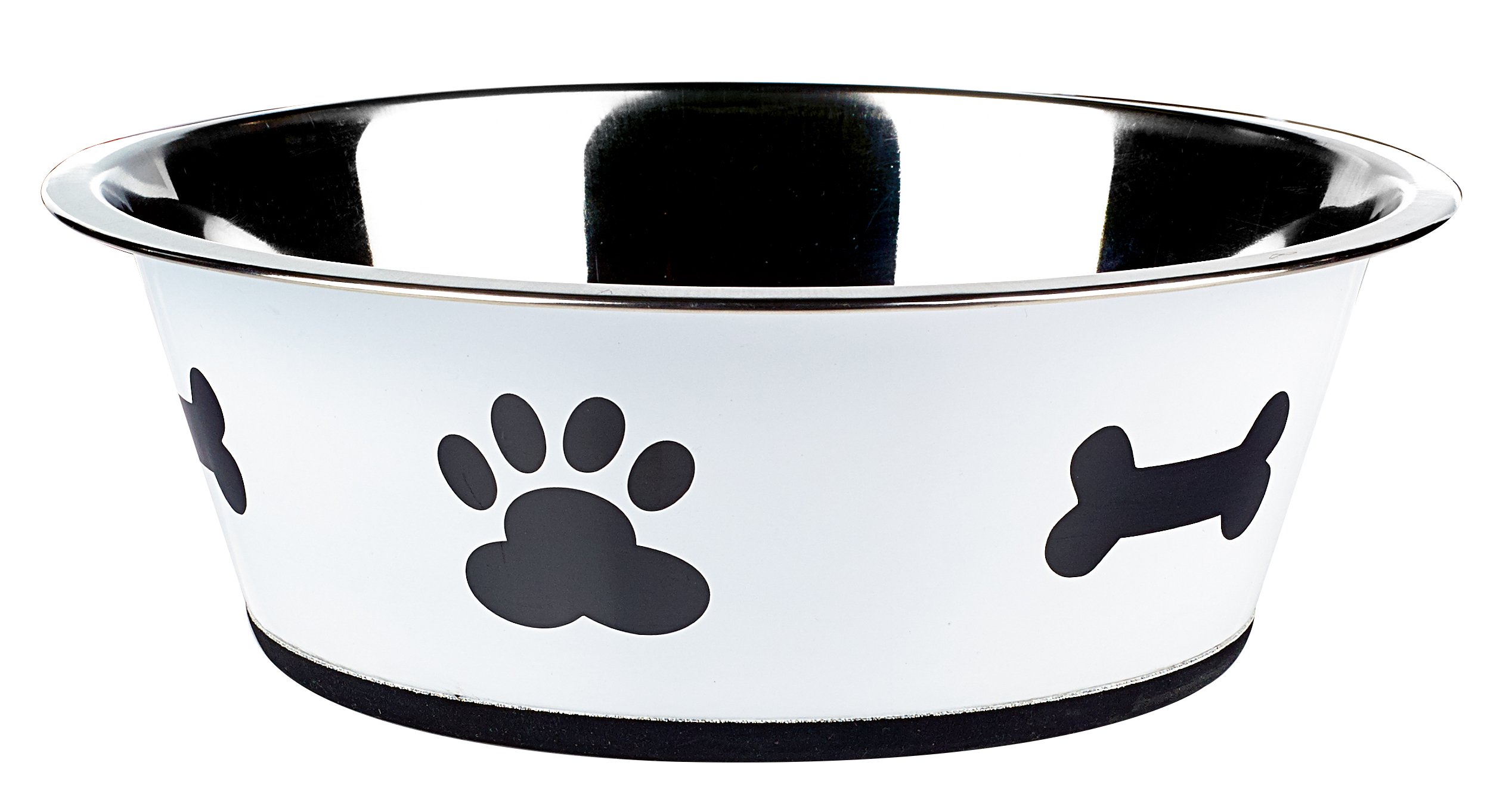 Classic Pet Products Classic Posh Paws Dish, 2500 ml, White