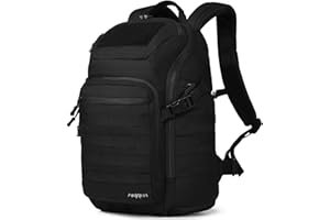 AMHEH 32L Military Tactical Backpack - Rugged Molle Assault Pack Fits 17 Inch Laptop for Survival Hiking Outdoor Travel Work (Black)