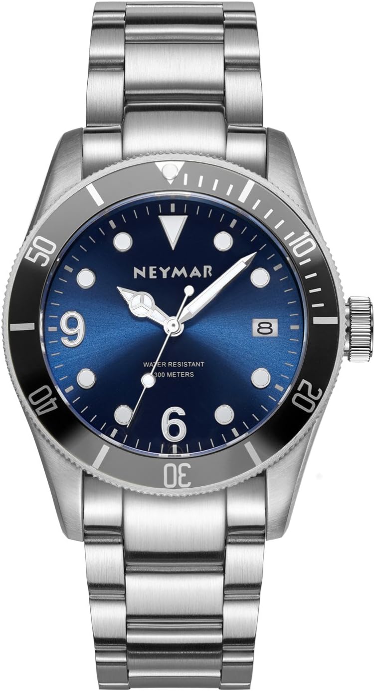 Neymar 41.5mm Men's Automatic Watch 300m Stainless Steel Watch