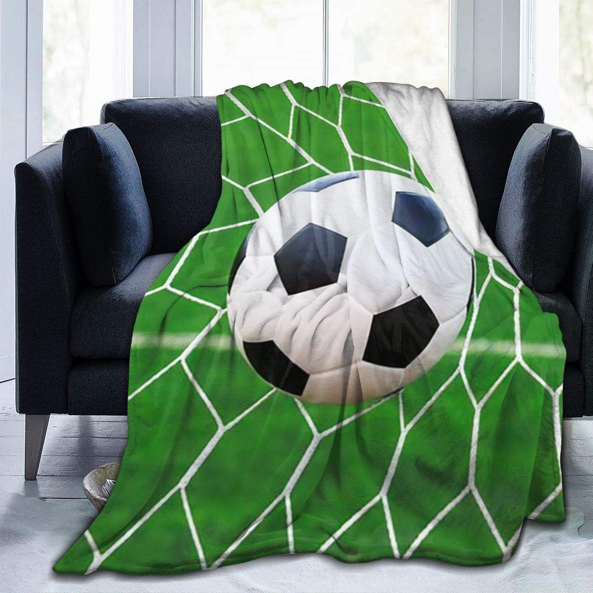 JINMUopen Baby Blanket Sport Soccer Ball Blanket