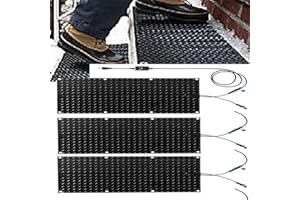 Heated Snow Melting Mats for Entrances-3/4 Pcs,Heated Snow Melting Mats for Stairs,Heated Outdoor Mats,Now Winter Removal,No-