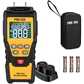 PREXISO Wood Moisture Meter, 7-in-1 Digital Moisture Meter, Mold Detector | Moisture Reader for Firewood, Woodworking, Walls, Home, Drywall, Paper, Floor - Pin-Type Water Leak Detector, Dampness Meter