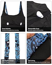 Aqua Eve Tankini Tops for Women Swimwear Top Only