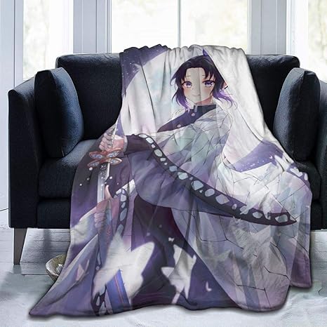 Amazon Com Manta De Forro Polar Para Cama Manga Kimetsu No Yaiba Shinobu Kocho Luna Llena Manta De Navidad Antiestatica Ultra Acogedora Gruesa Para Hombres Mejor Sueno Jardin De Infantes Home Kitchen