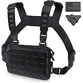 WYNEX Tactical Chest Rig Pack for Men, Running Chest Bag with Front Loop Recon Chest Rigs for Hunting Outdoor EDC