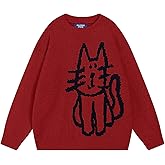 Aelfric Eden Pullover Sweater Cute Printed Oversized Sweater Fall Winter Couple Tops