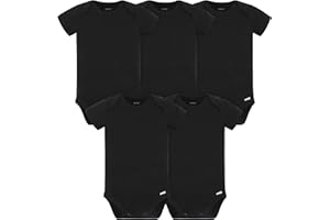 Gerber baby-boys 5 Pack Onesies Multi-packs Bundle Interlock 180 Gsm