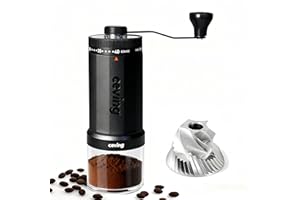 CEVING World's First 60g Large Capacity Manual Coffee Grinder, Portable Hand Coffee Bean Mill with 40 Adjustable Settings, Stainless steel Burr Grinder for Espresso, Pour Over, Camping, Travel, Gift, etc