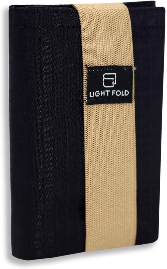 LIGHT FOLD Slim Minimalist Wallets for Men Trifold Nylon Wallet Ultra