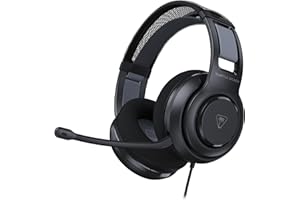 Turtle Beach Atlas 200 Wired Multiplatform Gaming Headset for Xbox, PlayStation, PC w/ 3.5mm Wired Connection - 50mm Nanoclear Drivers, Flip-to-Mute Mic, Memory Foam Cushions - Black