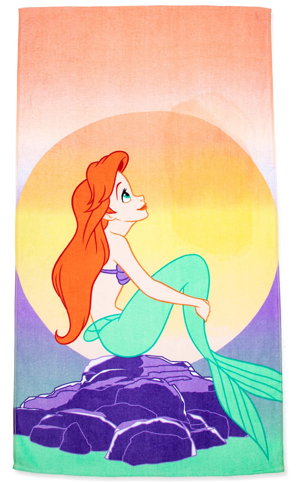 Jay Franco Disney The Little Mermaid Free As The Sea 86cm x 162cm 100% Large Cotton Beach Towel