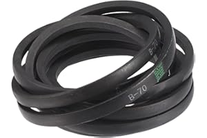 Uxcell 3 Pack B70 Classic V-Belt, 73" Outside Circumference, Black, Industrial Rubber V-Belt, B Profile, for Machinery Equipment