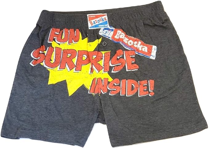 Bazooka Joe Gum Boxershorts Fur Herren Grau Medium Amazon De Bekleidung