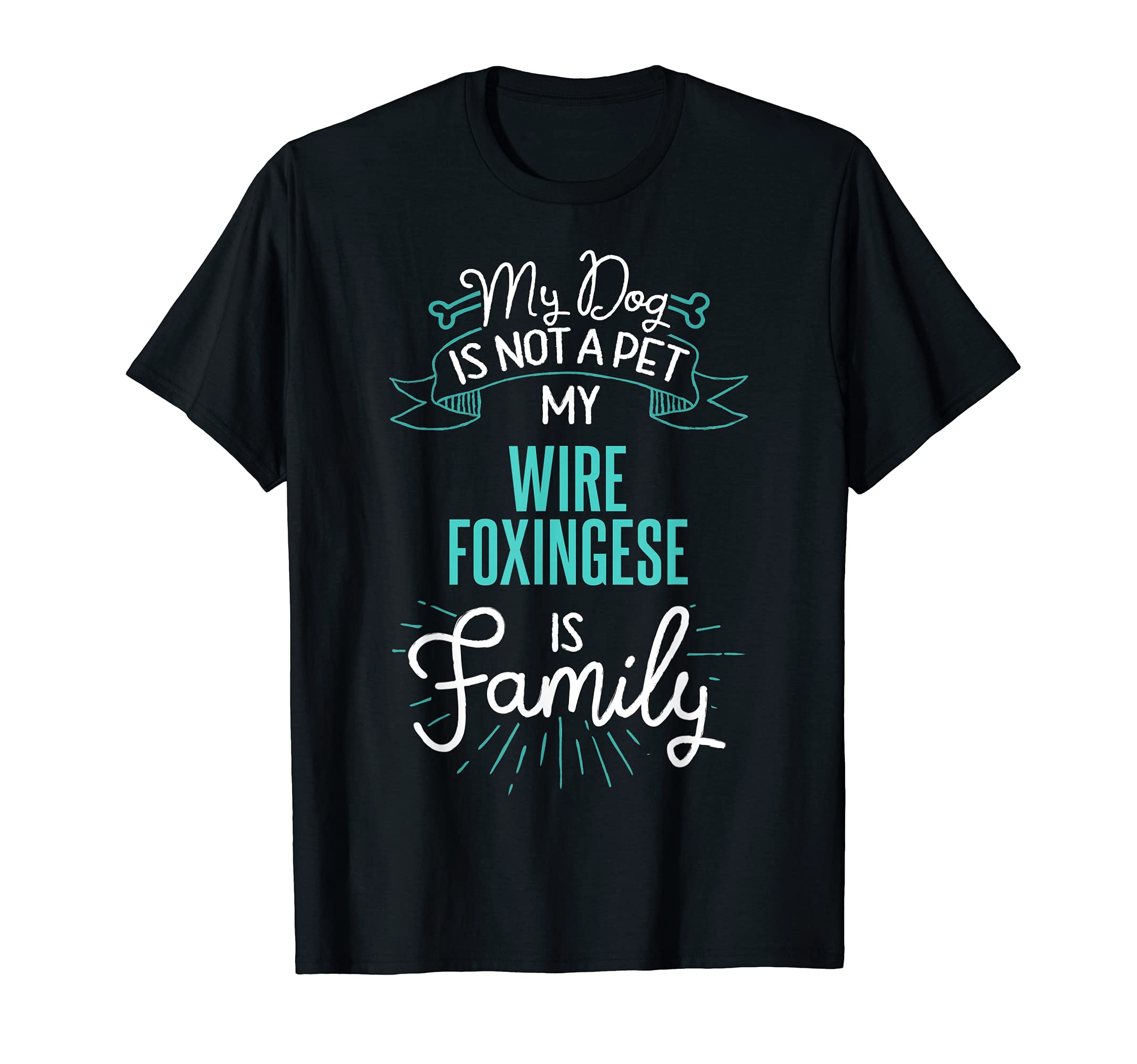 Cute Wire Foxingese Design Family Dog Giftn T-Shirt