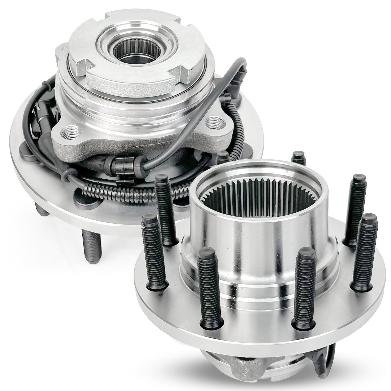 Photo 1 of **DIRT FROM TRANSPORT **Pair 515020 Front Wheel Bearing Hub Assembly Compatible with Ford Excursion 2000 2001 2002, Hub Bearing Assembly Front for Ford F-250 Super Duty 1999-2004, F-350 Super Duty 1999-2004, 8 Lugs w/ABS