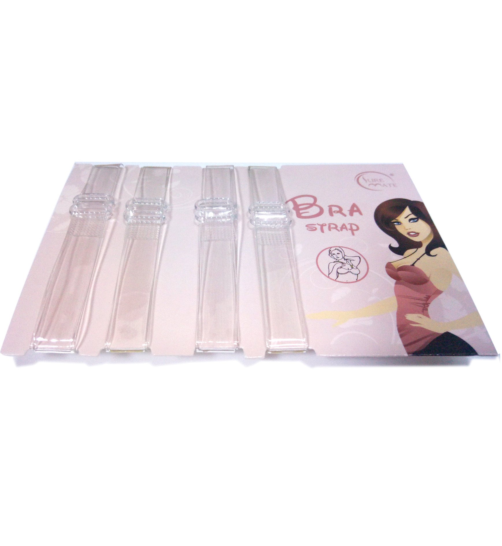 Invisible Clear Bra Strap Non-Slip Adjustable Bra Strap Soft 2 Pair Transparent Shoulder Strap (10mm, Clear)