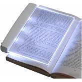 yayaboqu Book Light LED Flat Panel, White | Wireless, Clip-On, Eye-Care, No-Glare, Portable