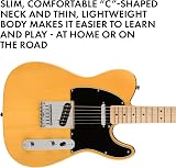 Fender Squier Affinity Telecaster Maple Fingerboard Butterscotch Blonde view 3