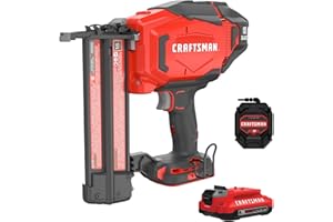 CRAFTSMAN V20 Cordless Brad Nailer Kit, 18GA (CMCN618C1)
