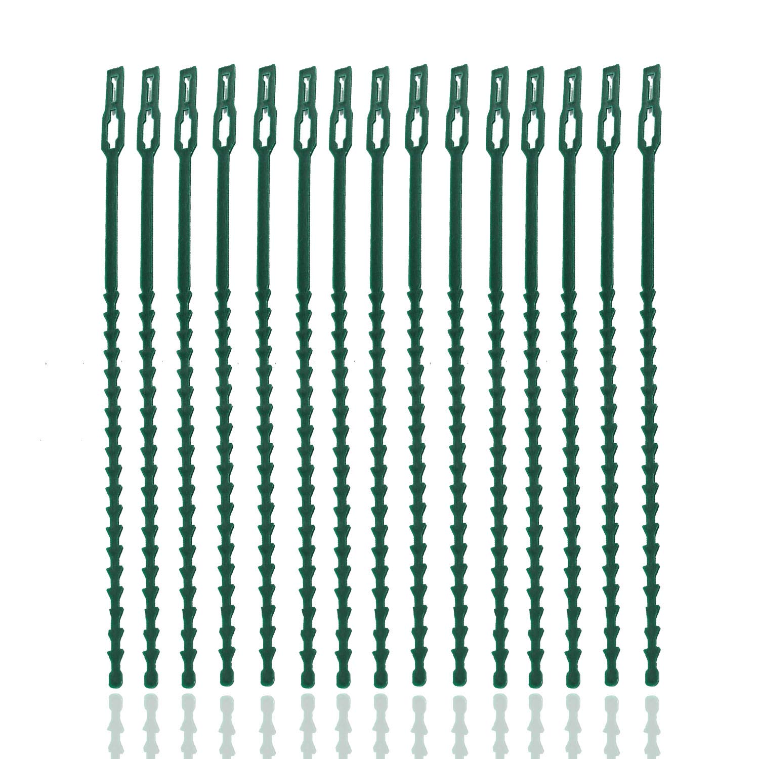 LGS Green Garden Twist Ties | Pack of 200 | Adjustable Green Plant Ties | Flexible Plant Support Ties for Garden, Plant, Tree Supporting | Plant and Shrub Ties