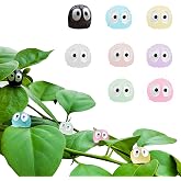 8pcs Plants Magnets Tiny Dust Bunnies Plant Safe Magnets, Plant Accessories for House Plant Indoor and Outdoor Plants Leafs,Fridge, Key Holder Decorative.(Multicolour Dust Bunnies)