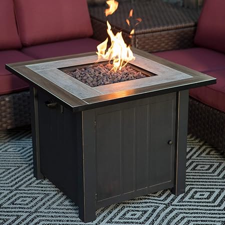 Amazon Com Aromzen Coral Coast Middleton Gas Fire Pit Table