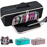 ELCUPA Large Hair Tools Travel Bag with Iron Mat - 2in1 Hair Tools Organizer for Hair Dryer Brush, Flat Irons, Straighteners, Curling Irons, Hair Bag, Makeup Bag, Cosmetic Bag for Travel Essentials