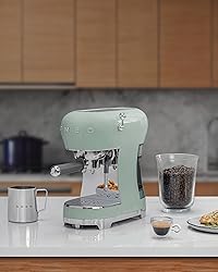 Smeg Manual Espresso Machine with Steam Wand, 15