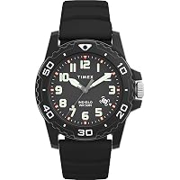 Timex Cinturino Da Uomo In Nylon Verde Con Quadrante Nero Solare Gallatin TW4B14500 - First Class Watches™ A