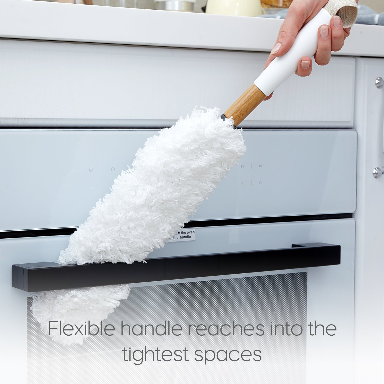 Full Circle Dust Whisperer Washable Microfiber Duster, Green