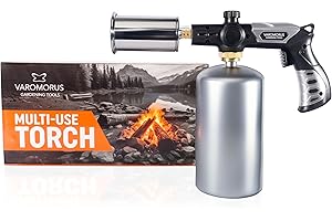 Varomorus Grill Cooking Torch Lighter, Propane Torch Charcoal Lighter, Culinary Kitchen Butane Charcoal Starter for Indoor Ou