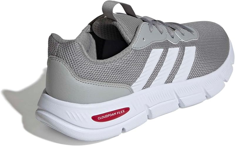 Sapatilhas Cloudfoam Flex Laces para homens, Mgh Cinzento Sólido/FTWR Branco/Escarlate Melhor, 42 EU — foto 7 de 8