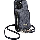 gopart Compatible with iPhone 14 Pro Max,Wallet Case for Women,Classic Leather Phone Case with Card Slot and Strap for iPhone 14 Pro Max 6.7 inch-Black